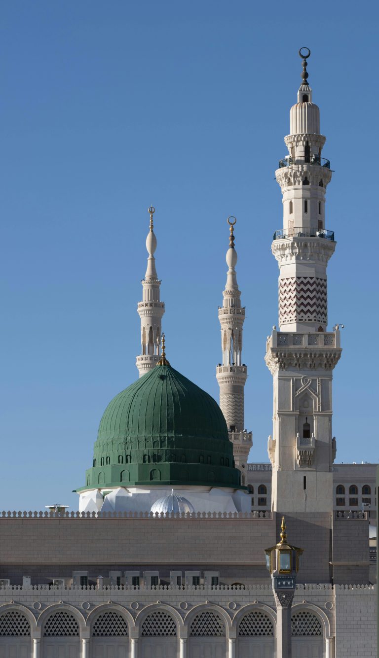 The Green Dome with New-Old Minarets of Masjeed Nabawi